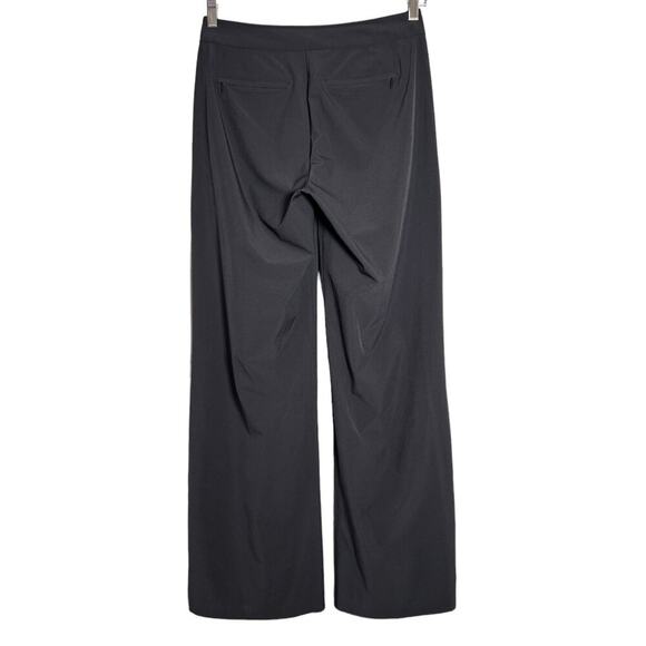 Athleta Luxe Gramercy Track Trouser SIZE 4 Black High Rise Wide Leg Pants - Picture 2 of 9